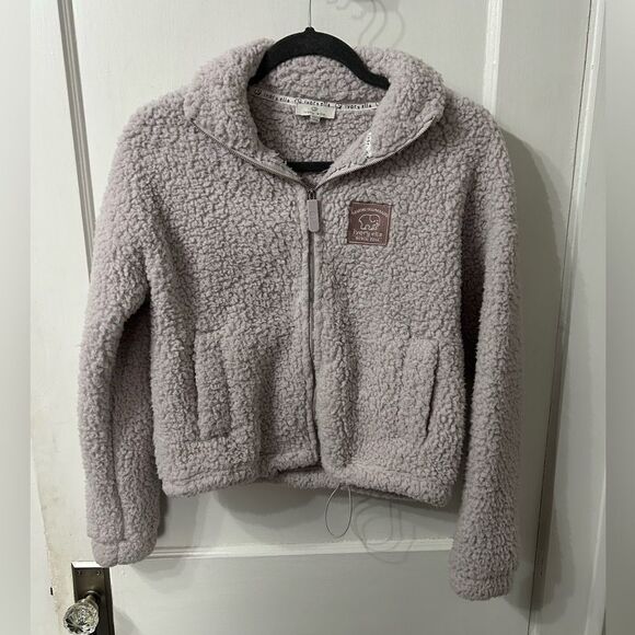 Ivory Ella Sherpa Jacket - Picture 1 of 4